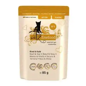 Katzenfutter ohne Zucker und Getreide catz finefood Kitten N 7