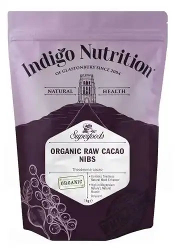Kakaonibs Indigo Herbs Rohe Bio 1kg, Vegan, Rein & GMO Frei