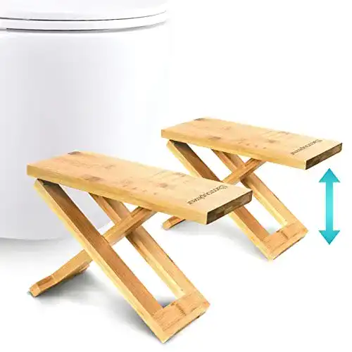 Toilettenhocker Top Life Physiologischer aus Bambus