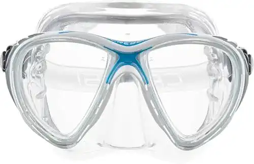 Taucherbrille Cressi Big Eyes Evolution Crystal, Klar/Blau, Eine Größe