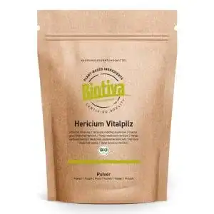 Hericium Biotiva Pulver Bio 150g vegan