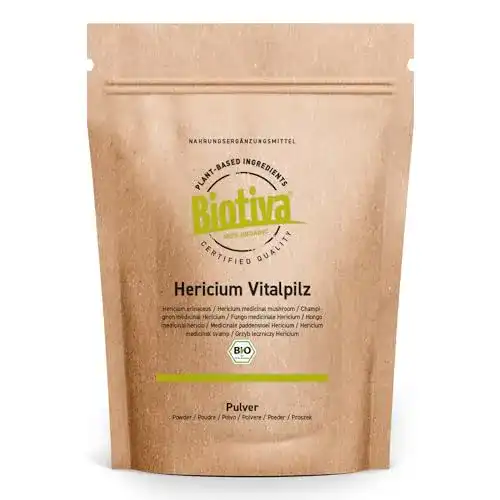 Hericium Biotiva Pulver Bio 150g vegan