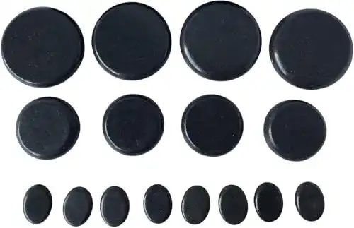 Massagesteine OKSANO, 16 Stück, groß, Hot Stone Massage-Set