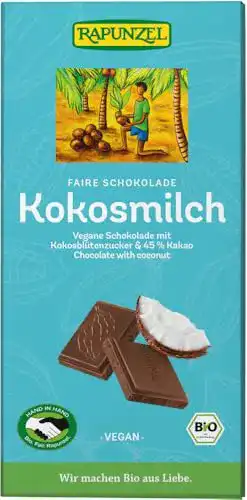 Rapunzel-Schokolade Rapunzel Bio Kokosmilch Schokolade 6×80 g