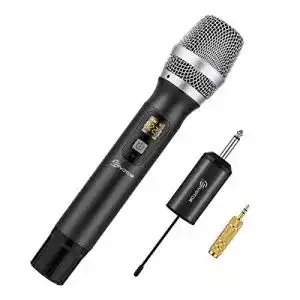 Bluetooth-Mikrofon EIVOTOR Kabelloses Mikrofon UHF Funk