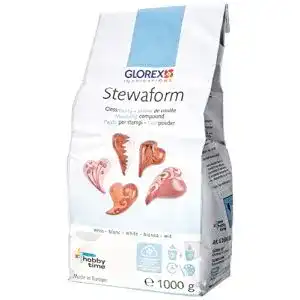 Modelliergips Glorex 6 2606 500 Stewaform Gießmasse, weiß, 1 kg