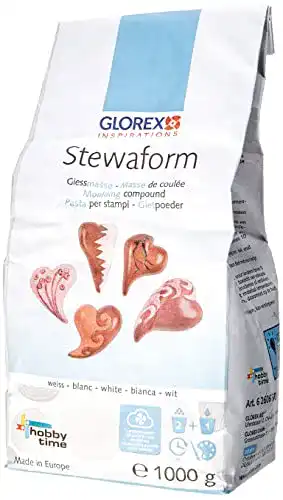 Modelliergips Glorex 6 2606 500 Stewaform Gießmasse, weiß, 1 kg