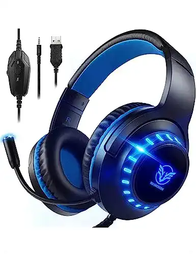 Gaming-Headset Pacrate, für PS4 Xbox One PS5, PS4, Mikrofon