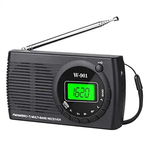 Batterieradio Padwa Lifestyle Kleines Radio Batteriebetrieben AM FM
