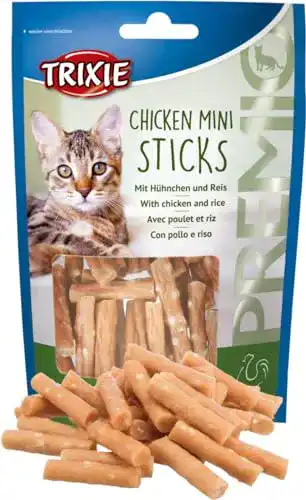 Katzensticks TRIXIE Premio Mini Sticks, Hühnchen/Reis 50g