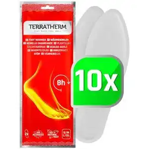 Einlegesohlen Erwachsene TerraTherm Sohlenwärmer 10 Paar L