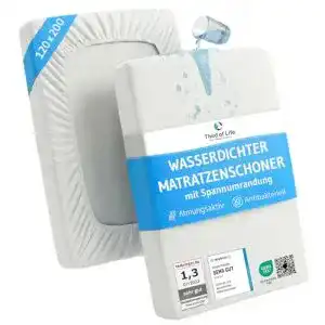 Matratzenschoner 120 x 200 Third of Life, Anti-Milben Bezug