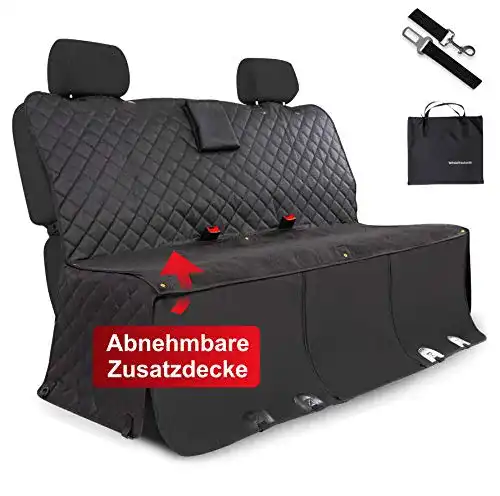 Hundedecke Rückbank WhizProducts ® mit Zusatz-Decke, Tasche