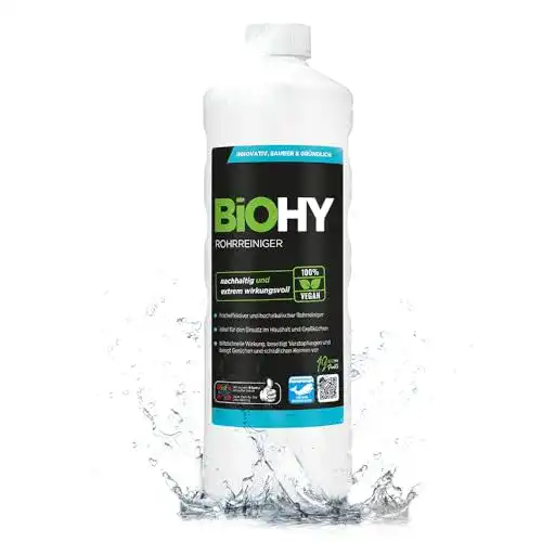 Die beste Bio-Abflussreiniger BIOHY Rohrreiniger, 1l Flasche EXTRA STARK 2026 Test Bestseller Bio-Abflussreiniger BIOHY Rohrreiniger, 1l Flasche EXTRA STARK