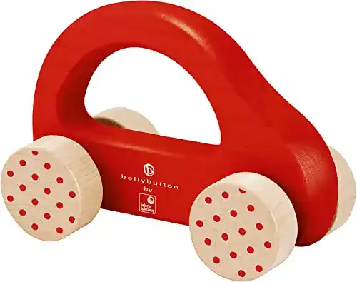 Holzspielzeug Baby Selecta 64007 Kleiner Flitzer, Greifling, rot