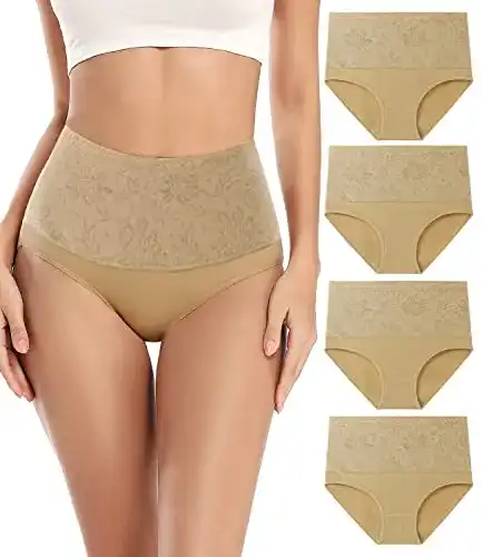 Shapewear wirarpa Bauchweg Unterwäsche, 4er Pack Beige