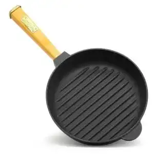 Biol-Pfanne BIOL Grillpfanne Gusseisen Holzgriff abnehmbar 28 cm