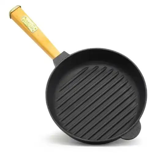 Biol-Pfanne BIOL Grillpfanne Gusseisen Holzgriff abnehmbar 28 cm