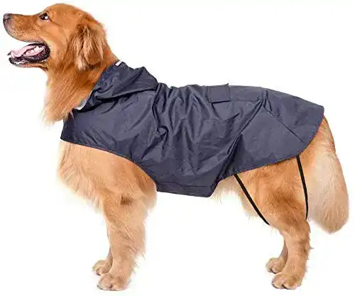 Hunde-Regenmantel Bwiv Hunde Regenmantel mit Kapuze