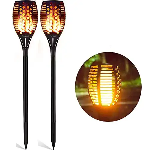 Solar-Fackel FVTLED ® Solarleuchte 96 LED, Licht Sensor