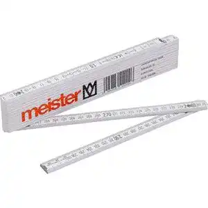 Zollstock Meister Gliedermaßstab Holz, 3 Meter Länge, metrisch