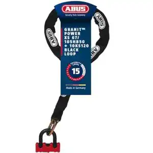 Motorrad-Kettenschloss ABUS 67/105HB50+10KS120_RED
