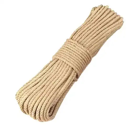 Hanfseil BOELLRUNO 50M 6mm Jute Seil Sisalseil Jutekordel