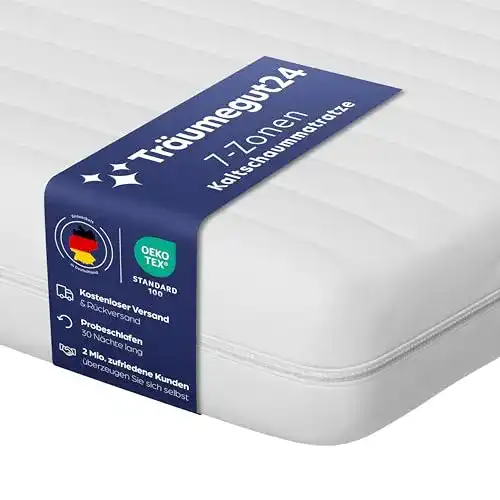 Rollmatratze 90 x 200 Träumegut24, AquaFlex 16cm Wellness