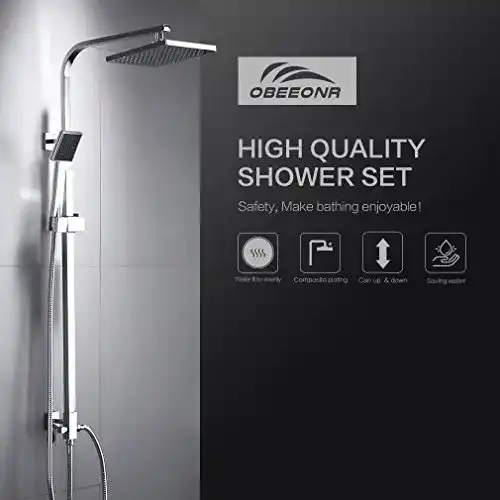 Duschsystem Auralum, mit Regendusche und Duschkopf