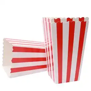 Popcorntüten kuou 50 Stück Popcorn Tüten, Popcorn Boxen Set
