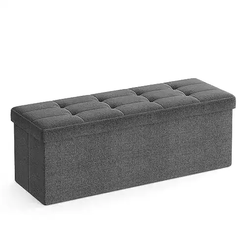 Sitztruhe SONGMICS, mit Stauraum, faltbar, 110x38x38 cm