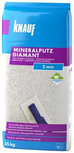 Innenputz Knauf 5785 Mineral Diamantputz 2 mm, weiß