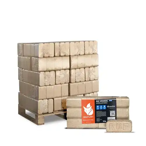 Holzbriketts HEIZFUXX Nadelholz Ruf 10kg x 30 Gebinde 300kg