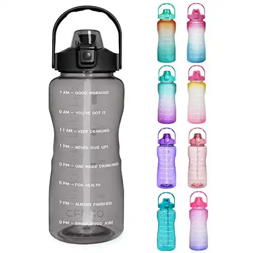 Trinkflasche 2 Liter Opard 2L Trinkflasche, BPA Frei Wasserflasche