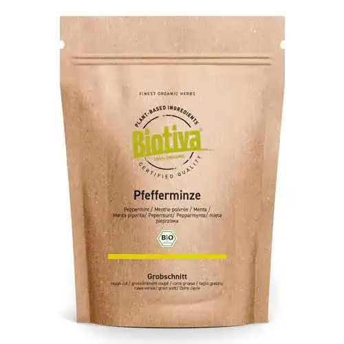 Bio-Pfefferminztee Biotiva Pfefferminze Bio Grobschnitt 100g
