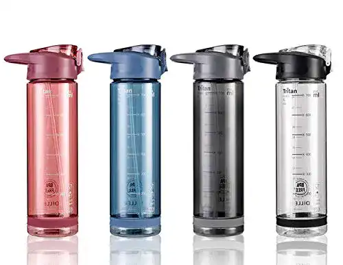Trinkflasche mit Strohhalm Diller Trinkflasche Sport Wasserflasche