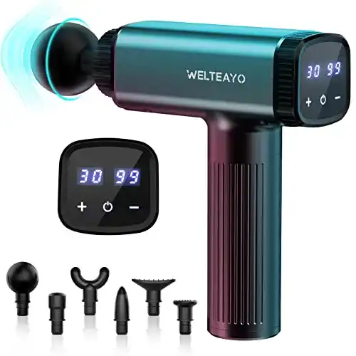 Die beste Massagepistole günstig WELTEAYO 30 Geschwindigkeiten 2026 Test Bestseller Massagepistole günstig WELTEAYO 30 Geschwindigkeiten