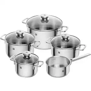 Zwilling-Topfset Zwilling Focus Kochtopf-Set, 5-teilig, 4 Deckel