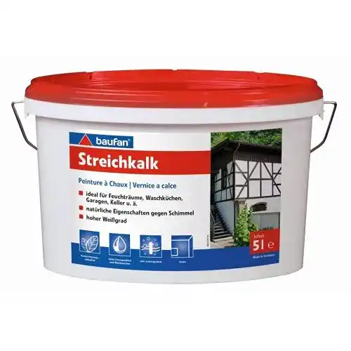 Kalkfarbe Baufan 100028 Streichkalk, Weiß