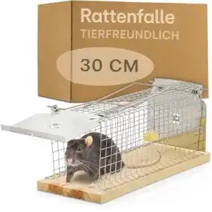 Rattenfalle Praknu Lebendfalle 30cm Groß – Effektiv und Robust