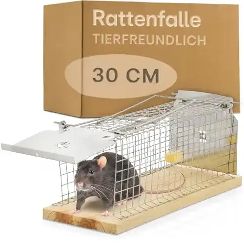 Rattenfalle Praknu Lebendfalle 30cm Groß – Effektiv und Robust
