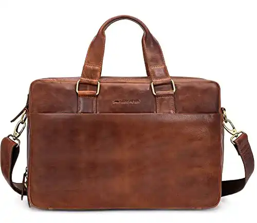 Aktentasche Marc Peter ® Sydney Lehrertasche Herren Leder