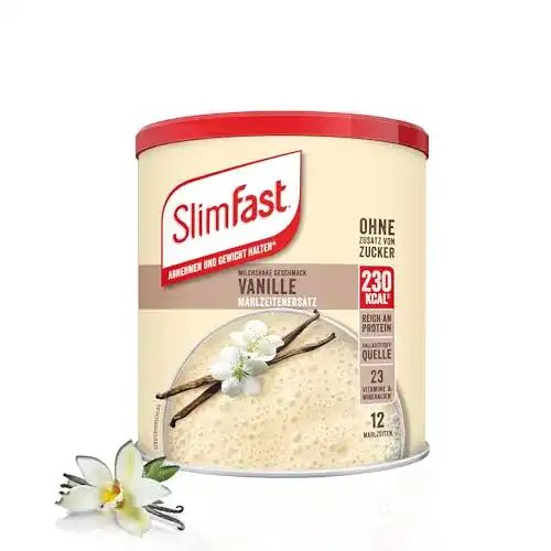 Diät-Shakes SlimFast Milchshake Pulver Vanille I 438 g
