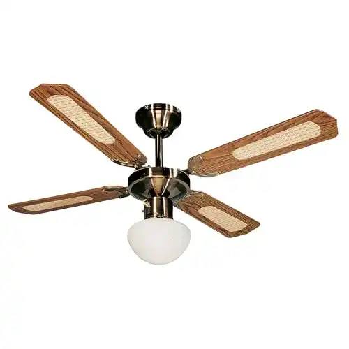 Deckenventilator Farelek Bali, 107 cm, Braun