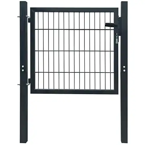 Gartentor vidaXL Zauntor Tor Gartenpforte Anthrazit 105x150cm