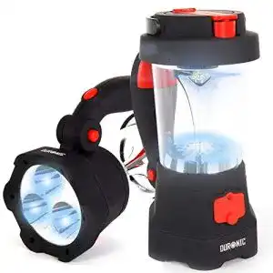 Kurbellampe Duronic Hurricane Lampe, Campinglampe mit 3 LED