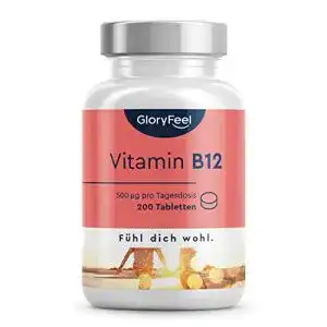 Vitamin-B12-Lutschtabletten gloryfeel, 200 Tabletten