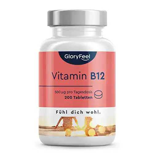 Vitamin-B12-Lutschtabletten gloryfeel, 200 Tabletten