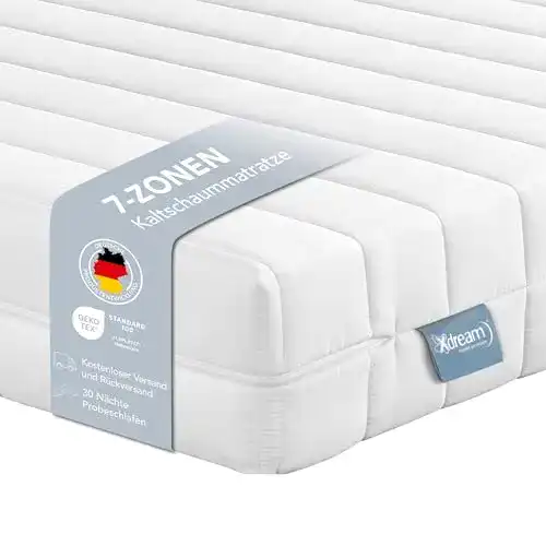 Matratze 90×190 XDREAM Pure | Orthopädische 7-Zonen