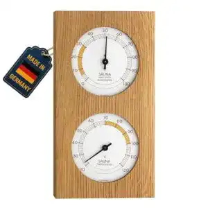 Sauna-Thermometer TFA Dostmann Analog mit Eichenrahmen
